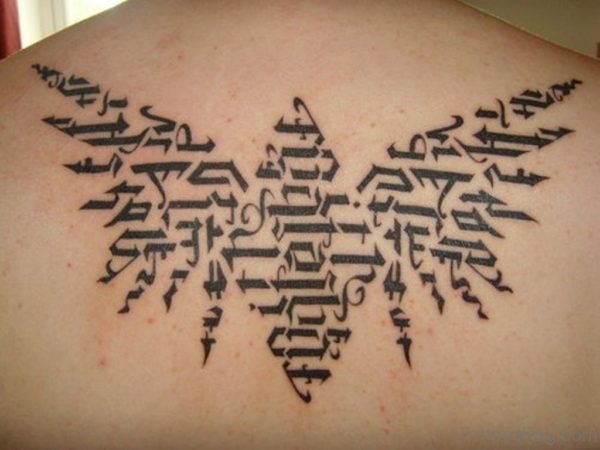 Back Ambigram Tattoo