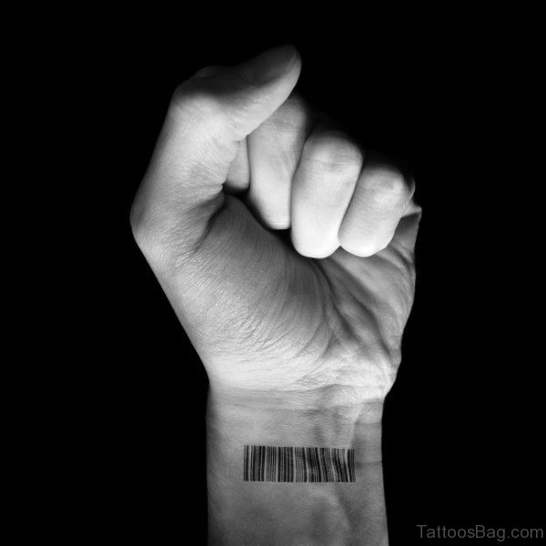 Barcode Tattoo On Wrist
