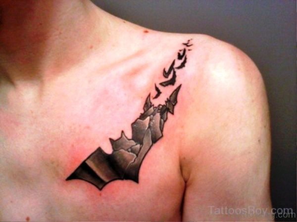 Bats Tattoo Design On Chest