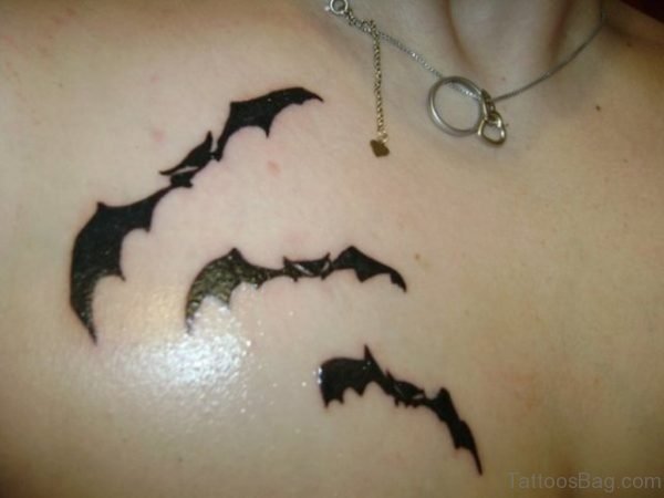 Bats Tattoo On Chest