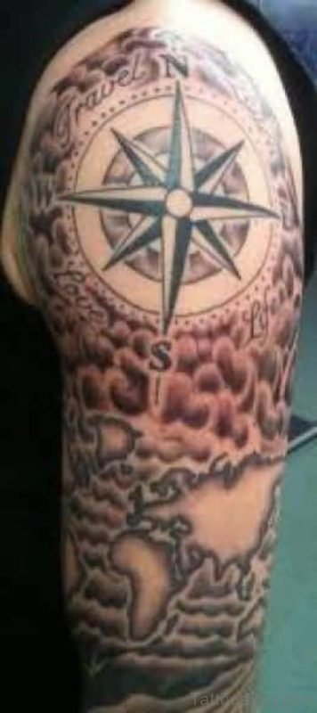 Beauteous Compass Tattoo