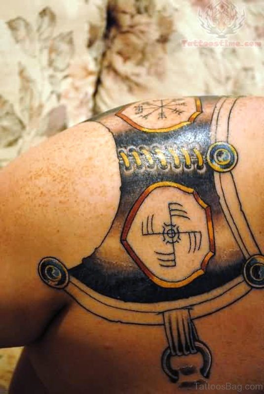 Beautiful Armour Tattoo Design