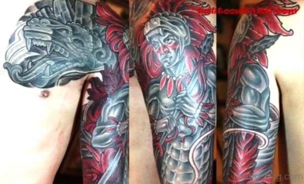 Beautiful Aztec Designer Tattoo 