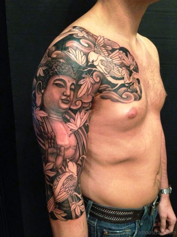 Beautiful Buddha Tattoo Full Sleeve