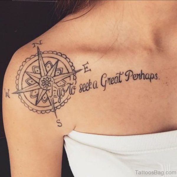 Beautiful Compass Tattoo