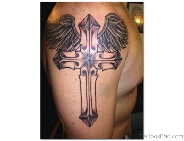 Beautiful Cross Tattoo Design