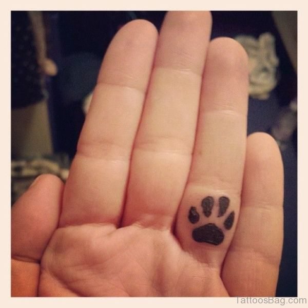 Beautiful Dog Paw Tattoo