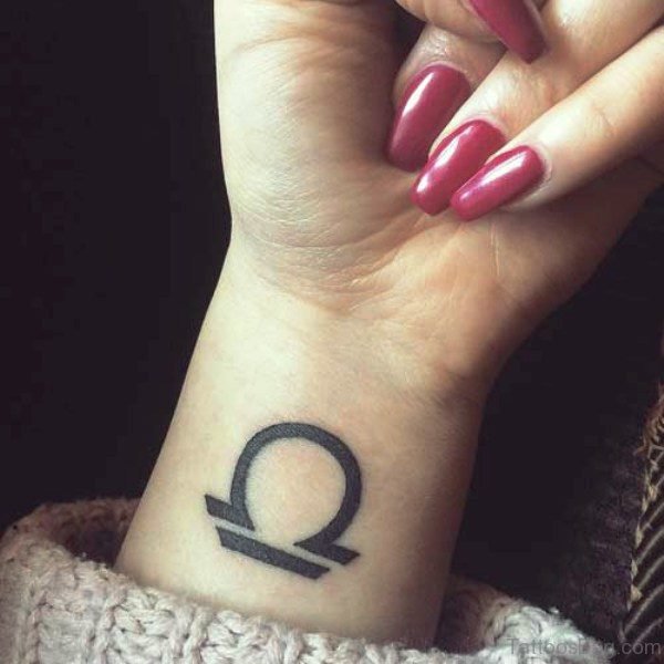 Beautiful Libra Wrist Tattoo 