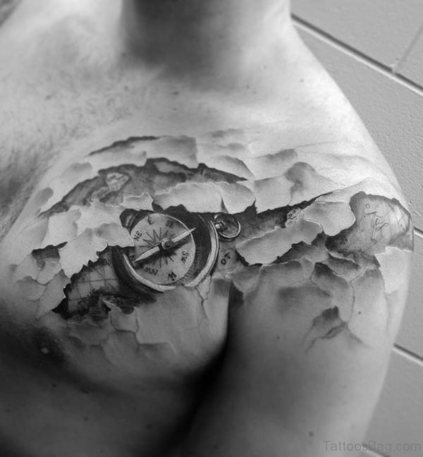 Beautiful Map Tattoo