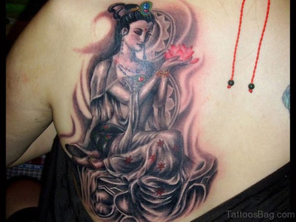 Beautiful Religious Tattoo On Chest