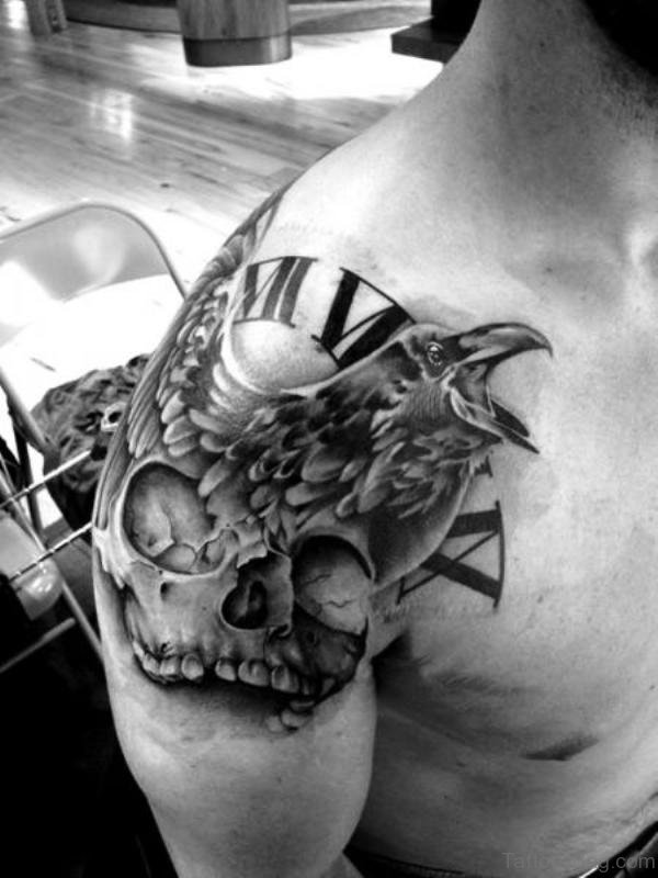 Beautiful Skull Tattoo Design 