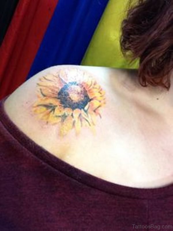 Beautiful Sunflower Tattoo