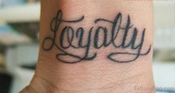 Beautiful Word Tattoo On Wrist