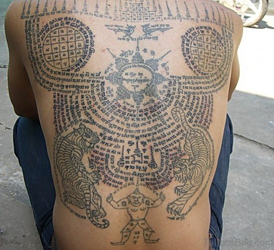 Best Buddhist Tattoo On Back Body
