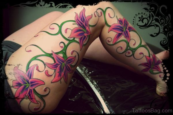 Best Lily Flowers Tattoo