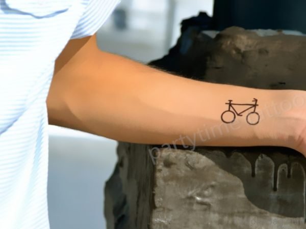 Bicycle Tattoo On Wrist