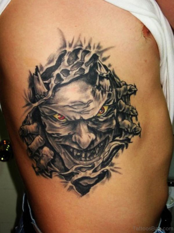 Biomechanical Devil Tattoo