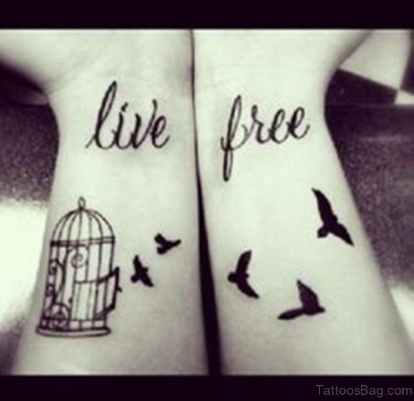 Birdcage Tattoo On Wrist