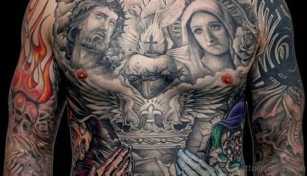 Black And Jesus Tattoo