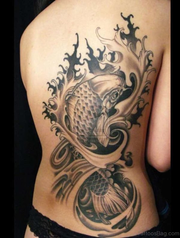 Black Fish Tattoo Design