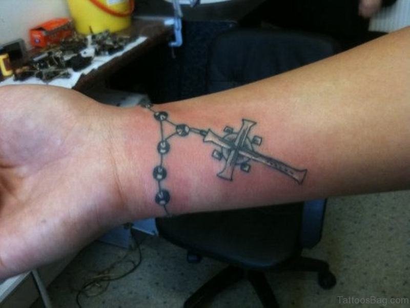 Small Cross Wrist Tattoo - wide 1