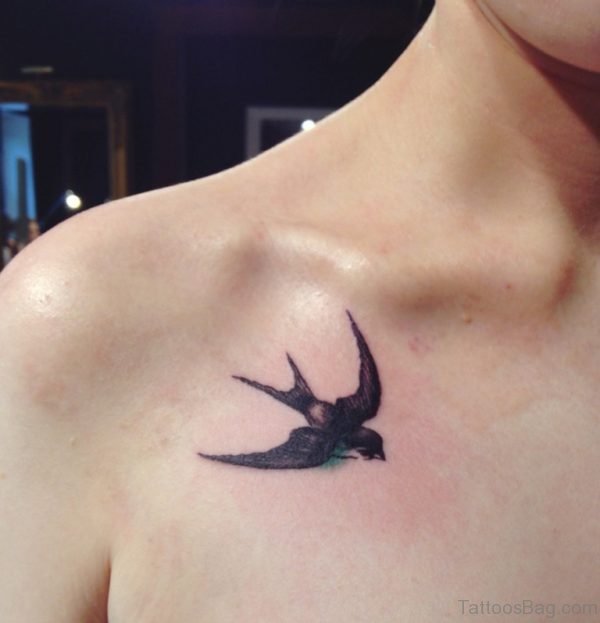 Black Swallow Tattoo