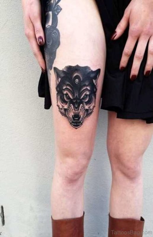 Black Wolf Tattoo 