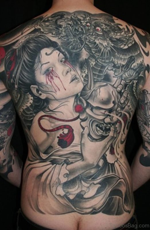 Bloddy Geisha Tattoo