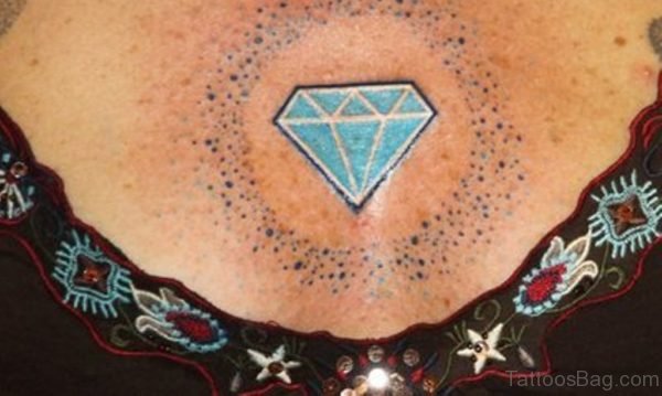 Blue Diamond Tattoo Design