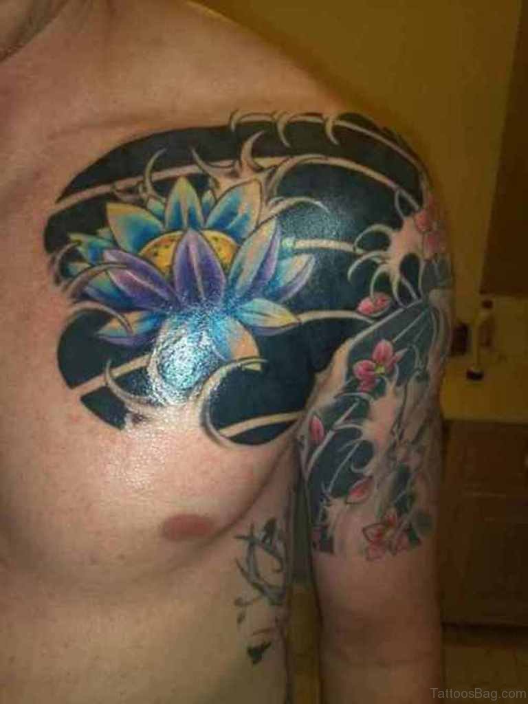50 Beautiful Lotus Tattoos On Chest