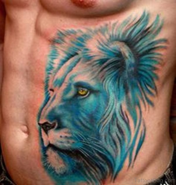 Blue Lion Tattoo