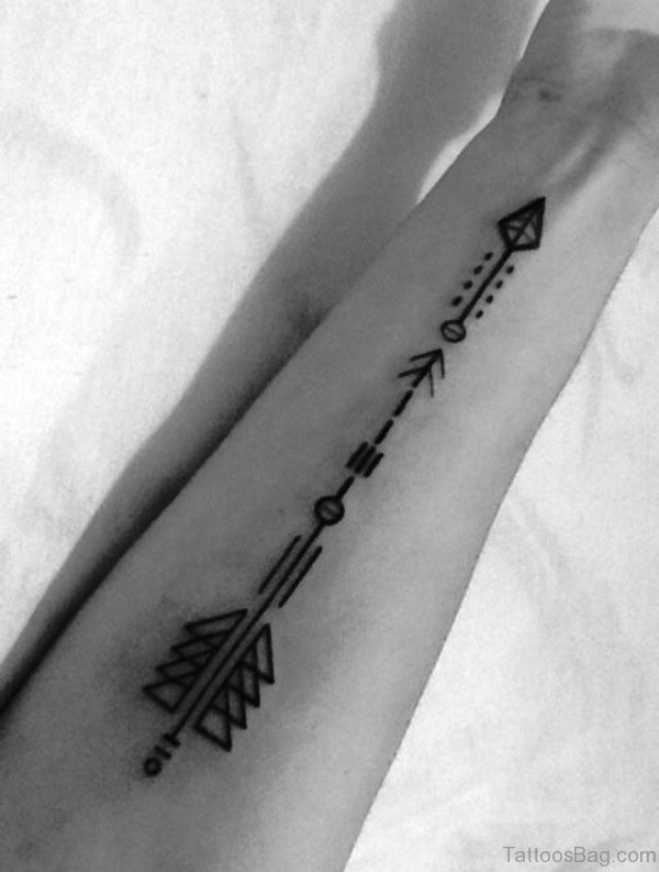 Brilliant Arrow Tattoo On Arm