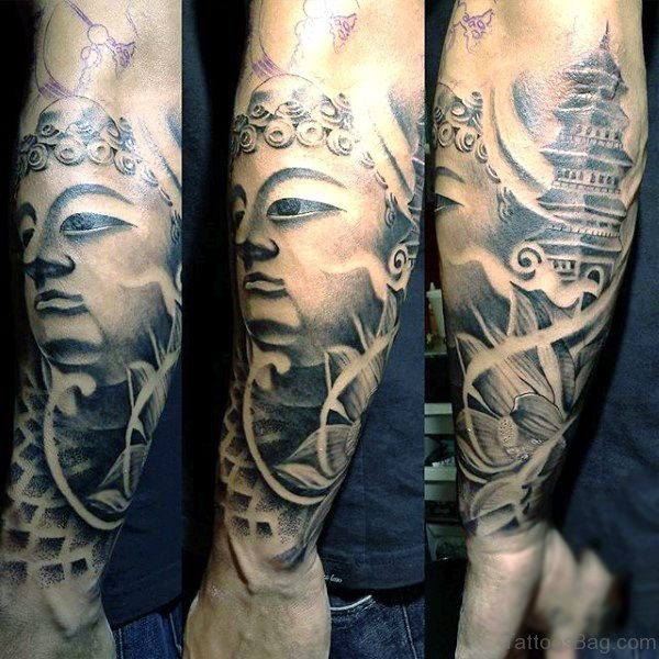 Brilliant Buddha Tattoo Full Sleeve
