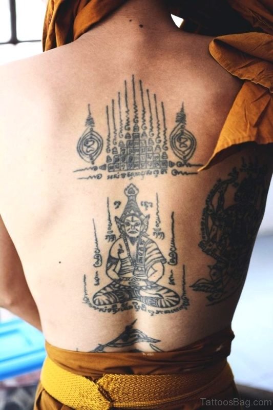Brilliant Buddha Tattoo On Back
