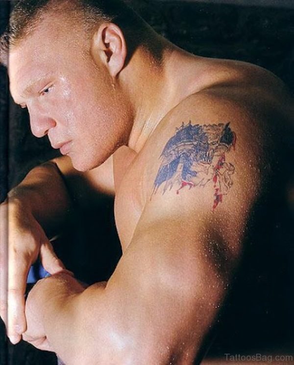 Brock Lesnar Shoulder Tattoo