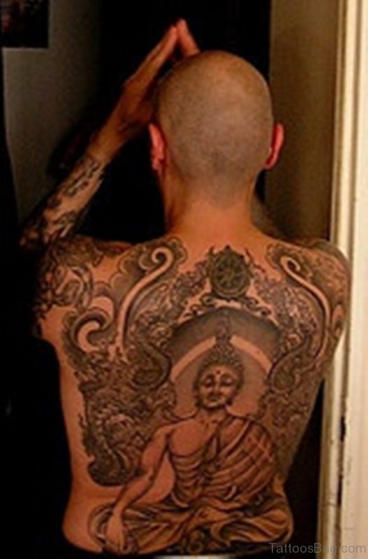 Buddhist Tattoo Design For Back