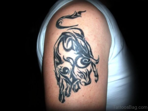 Bull Tattoo On Shoulder Picture