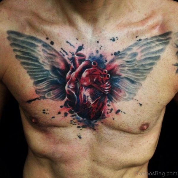 Butterfly Wings And Heart Tattoo