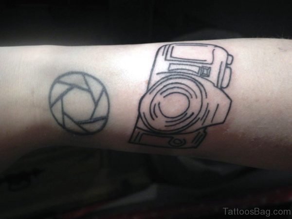 Camera Wrist Tattoo