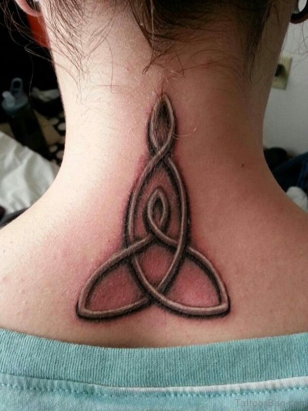 Celtic Knot Tattoo Design On Neck