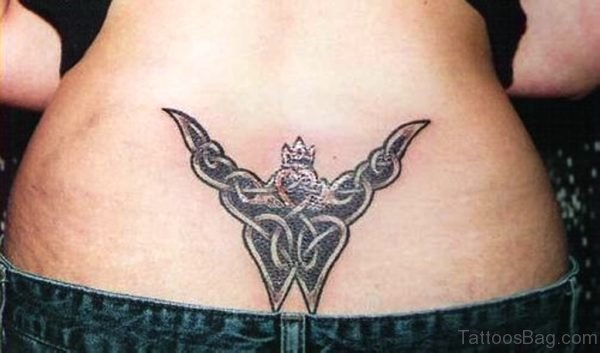 Celtic Tattoo Design On Lower Bacik