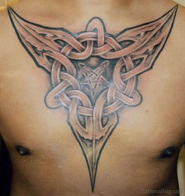 Celtic Tattoo On Chest 
