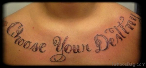 Choose Your Destiny Ambigram Tattoo