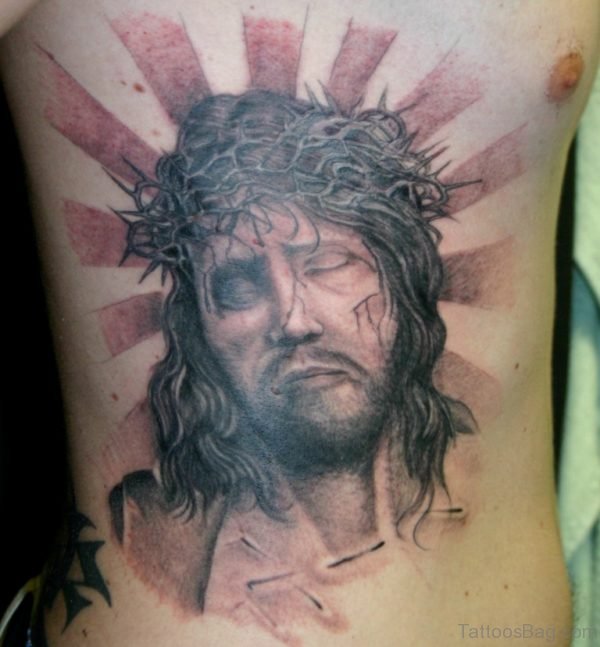 Christian Jesus Tattoo On Chest