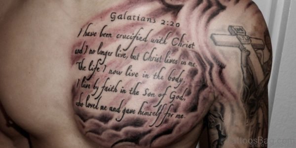 Classic Bible Verses Wording Tattoo