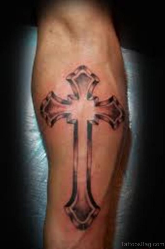 Classic Cross Tattoo 