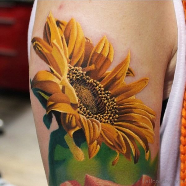 Classic Sunflower Tattoo