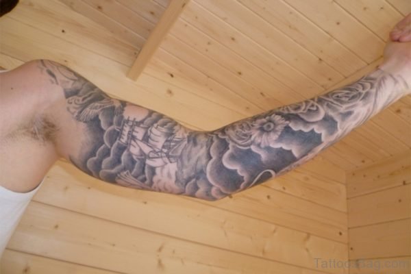 Cloudy Tattoo Design