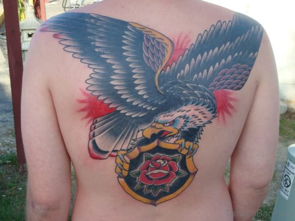 Colored Eagle Tattoo Design 