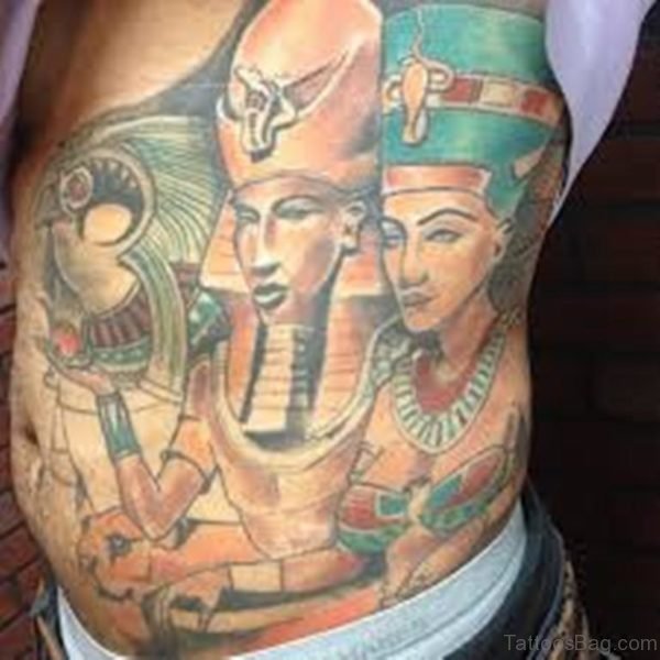 Colored Egyptian Tattoo